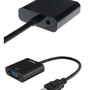 Convertidor adaptador HDMI a VGA 1080p HD + audio 3,5mm