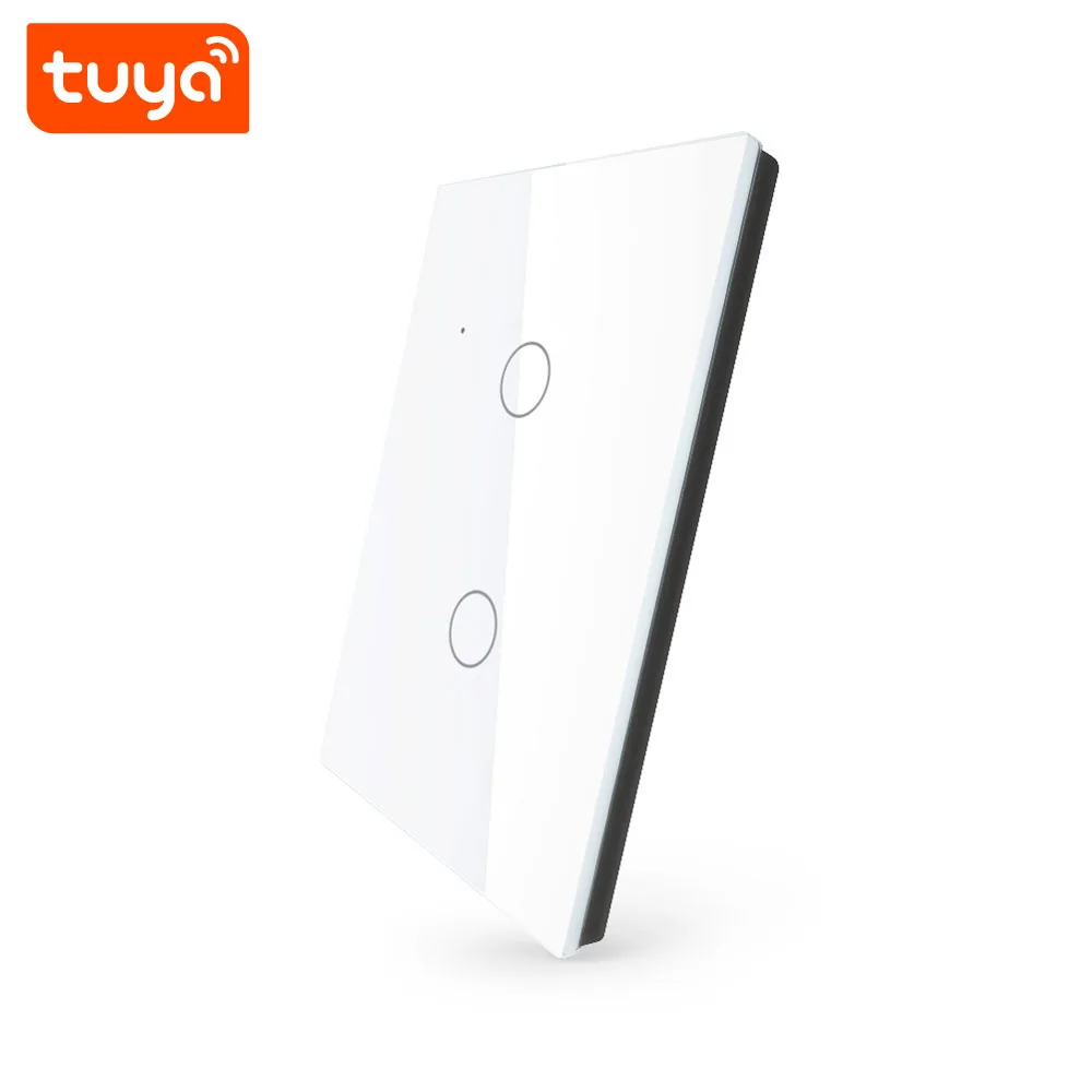Interruptor inteligente Tuya 2 botones 2 gang táctil WiFi Alexa