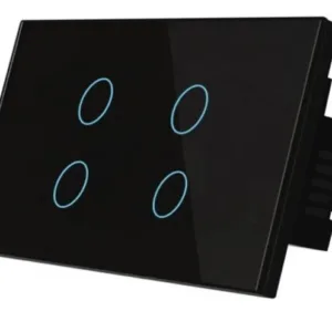 Interruptor inteligente Tuya Smart 4 Negro Alexa