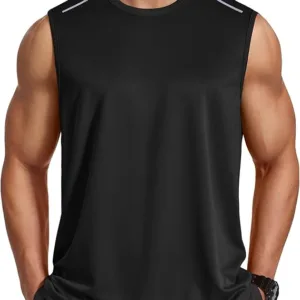COOFANDY Camiseta sin mangas para hombre, de secado rápido, para entrenamiento, gimnasio, muscular, deportiva, atlética, absorbe la humedad