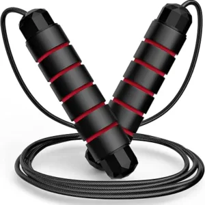 Cuerda de saltar sin enredos de velocidad rápida, cable de salto con rodamientos de bolas para mujeres, hombres y niños