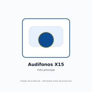 Audífonos Bluetooth X15 con estuche