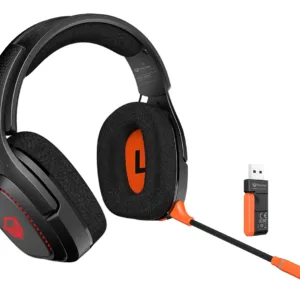 Audífonos Gamer Meetion MT-BTH012 Wireless Negro/Naranja
