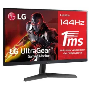 Monitor Gamer LG UltraGear 23.8 Pulgadas FHD IPS 144Hz 1ms HDMI DisplayPort Slim Stand Negro