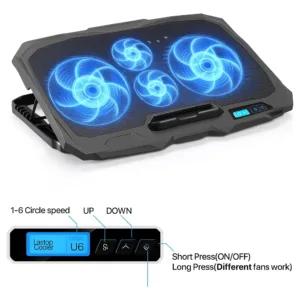 Base Ventiladora ENV C44 para Laptop 17 Pulgadas con Pantalla LED