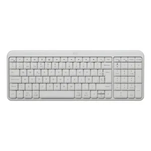 Teclado Inalámbrico Logitech K250 Blanco Estilo Slim Compacto