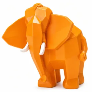 Figura Elefante Mamut Naranja