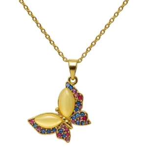 Collar De Acero Mariposa