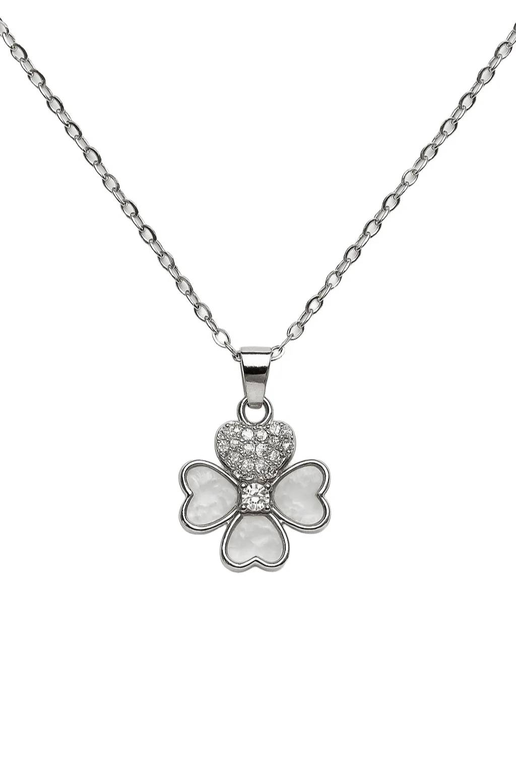 Collar De Acero Trebol