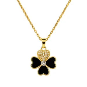 Collar De Acero Trebol