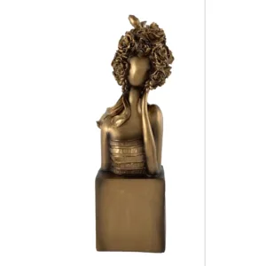 Figura Decorativa Dorada