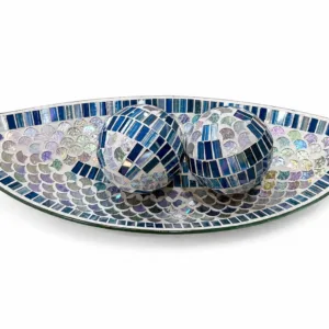 Centro De Mesa Mosaico Con Esferas