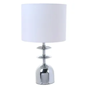 Lámpara De Mesa Con Pantalla Blanca