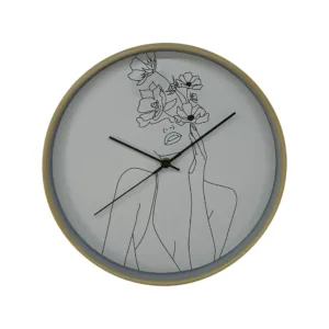Reloj De Pared Floral