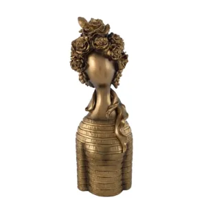 Figura Decorativa Dorada