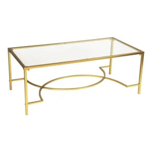 Mesa Metálica Dorada