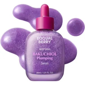 EQQUALBERRY Bakuchiol Plumping Serum – Sérum Reafirmante con Bakuchiol, Péptidos, Ceramidas y Niacinamida (50 ml)