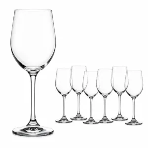 Juego de copas altas de cristal transparente, 340 ml – Concepts Life
