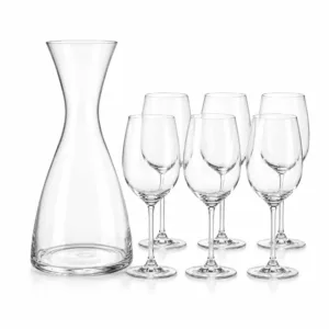 Jarra de vidrio con juego con copas – Concepts Life