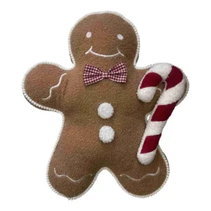Cojín estilo galleta jengibre con caramelo – Santini Christmas