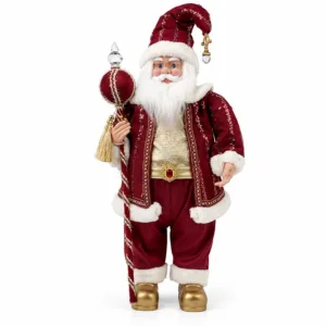 Muñeco de Santa Claus cargando bolsa de regalos – Santini Christmas