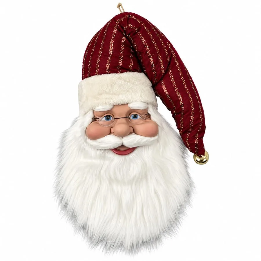 Colgante Santa, rostro decorativo de Santa Claus para colgar – Santini Christmas