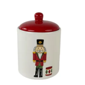 Frasco cerámico con tapa temática cascanueces – Santini Christmas