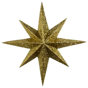 Estrella decorativa metálica para copa de árbol – Santini Christmas