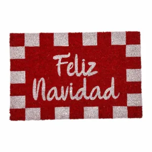 Alfombra de bienvenida con texto Feliz Navidad – Santini Christmas