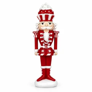 Cascanueces Decorativo, estatua decorativa estilizada de Papá Noel – Santini Christmas