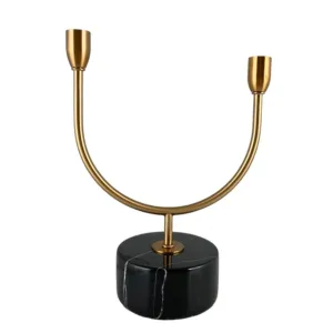 Candelabro moderno en forma de U sobre base negra – Concepts Life
