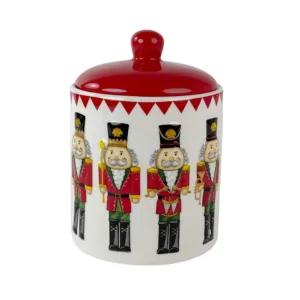 Frasco cilíndrico decorativo motivo navideño – Santini Christmas