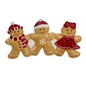 Plato de 3 figuras mini de galletas de jengibre – Santini Christmas