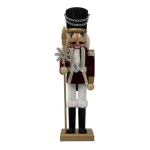 Figura decorativa de cascanueces en tono negro – Santini Christmas