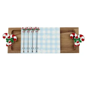 Bandeja portabocaditos, con 4 pinchos – Santini Christmas