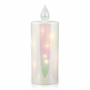 Vela de Vidrio Transparente con luz – Santini Christmas