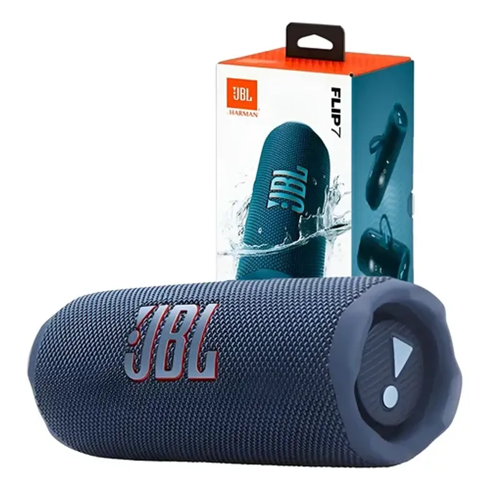 Parlante Portátil JBL Flip 7 | 35 W, 14 horas de autonomía, Bluetooth, Portátil, Azul