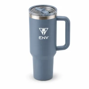 ENV Termo estilo Stanley 1200 ml azul, gran capacidad para uso diario