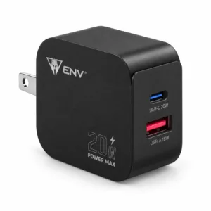 ENV Cargador Power Link Lite para dispositivos electrónicos compatibles | USB A y USB C