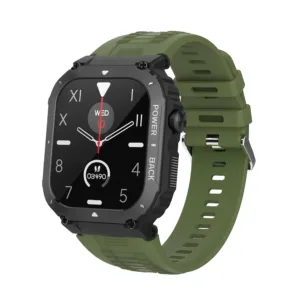 ENV Ultra Smartwatch Resistente al agua GPS Bluetooth – Verde para actividad, notificaciones y seguimiento diario
