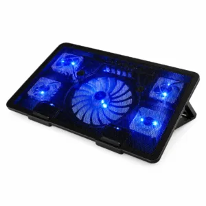 Cooling Pad para laptop con 5 ventiladores, base de refrigeración