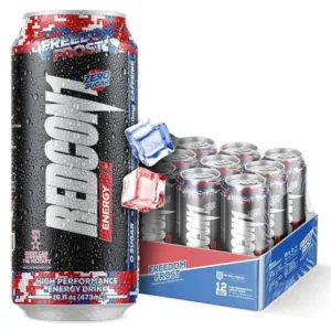 Bebida Energética Zero Azúcar REDCON1 Energy Freedom Frost –  200 mg Cafeína, Pack x12