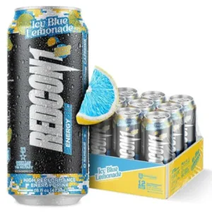 Bebida Energética Zero Azúcar REDCON1 Energy Blue Lemonade –  200 mg Cafeína, Pack x12