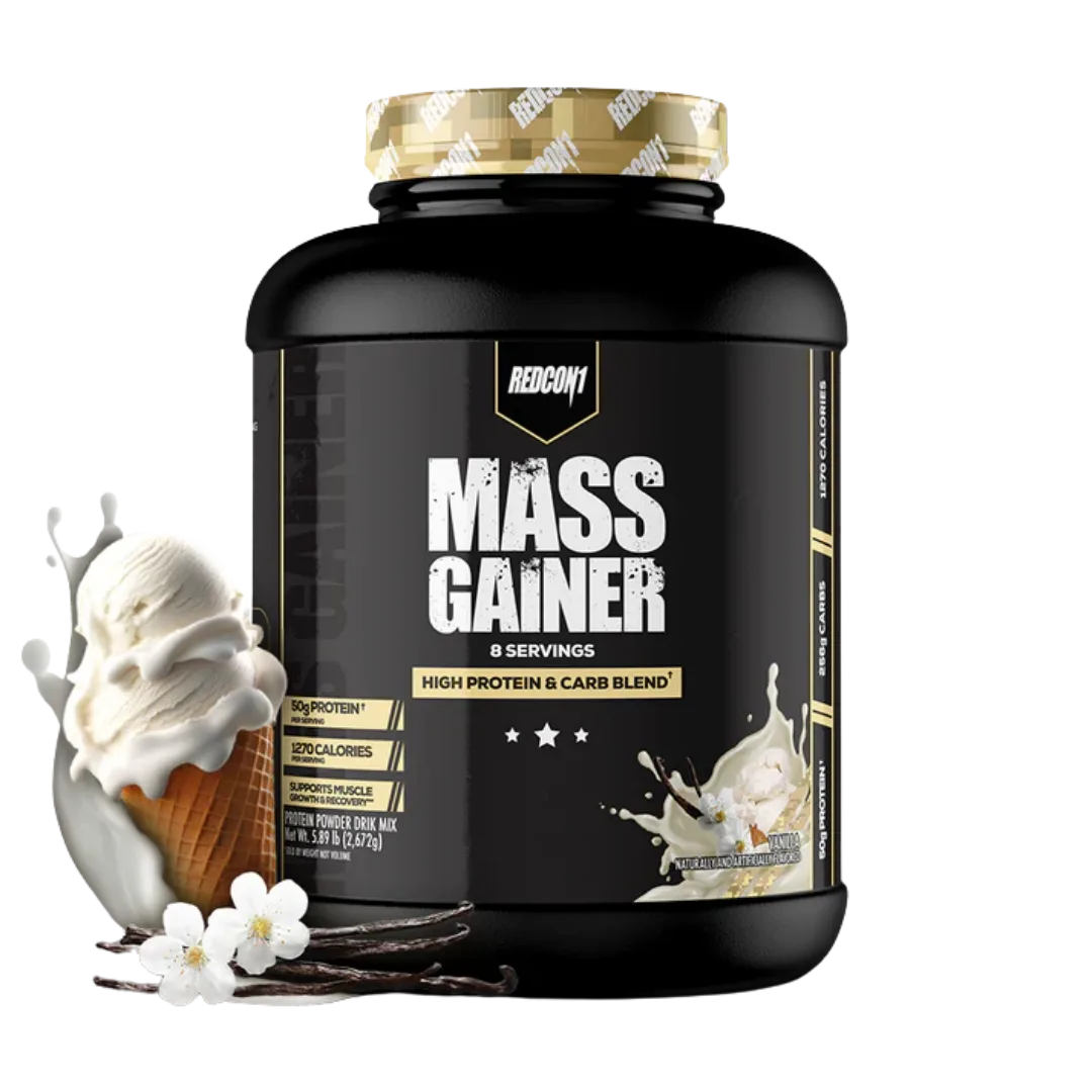 Ganador de Masa 1270 kcal y 50 g Proteína Vanilla – REDCON1 Mass Gainer, 6 lb